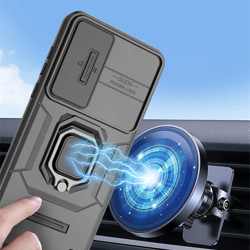 OnePlus Nord 5 Protective Slide Camera Lens Case - Shockproof Armor PC Phone Back Cover