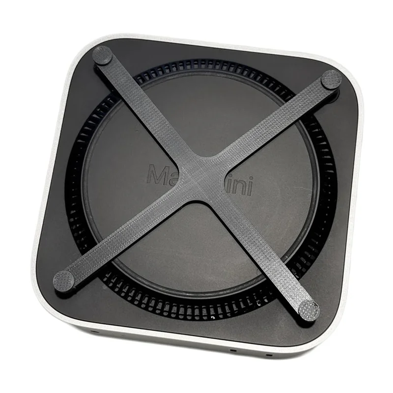 Mac Mini M4 2024 섀시 스탠드 케이스 전원 버튼 베이스 방진 브래킷 보관 스탠드 PC 부품