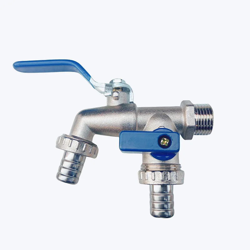 Horticultural Zinc Alloy Faucet one in two out 4 points 1PCs