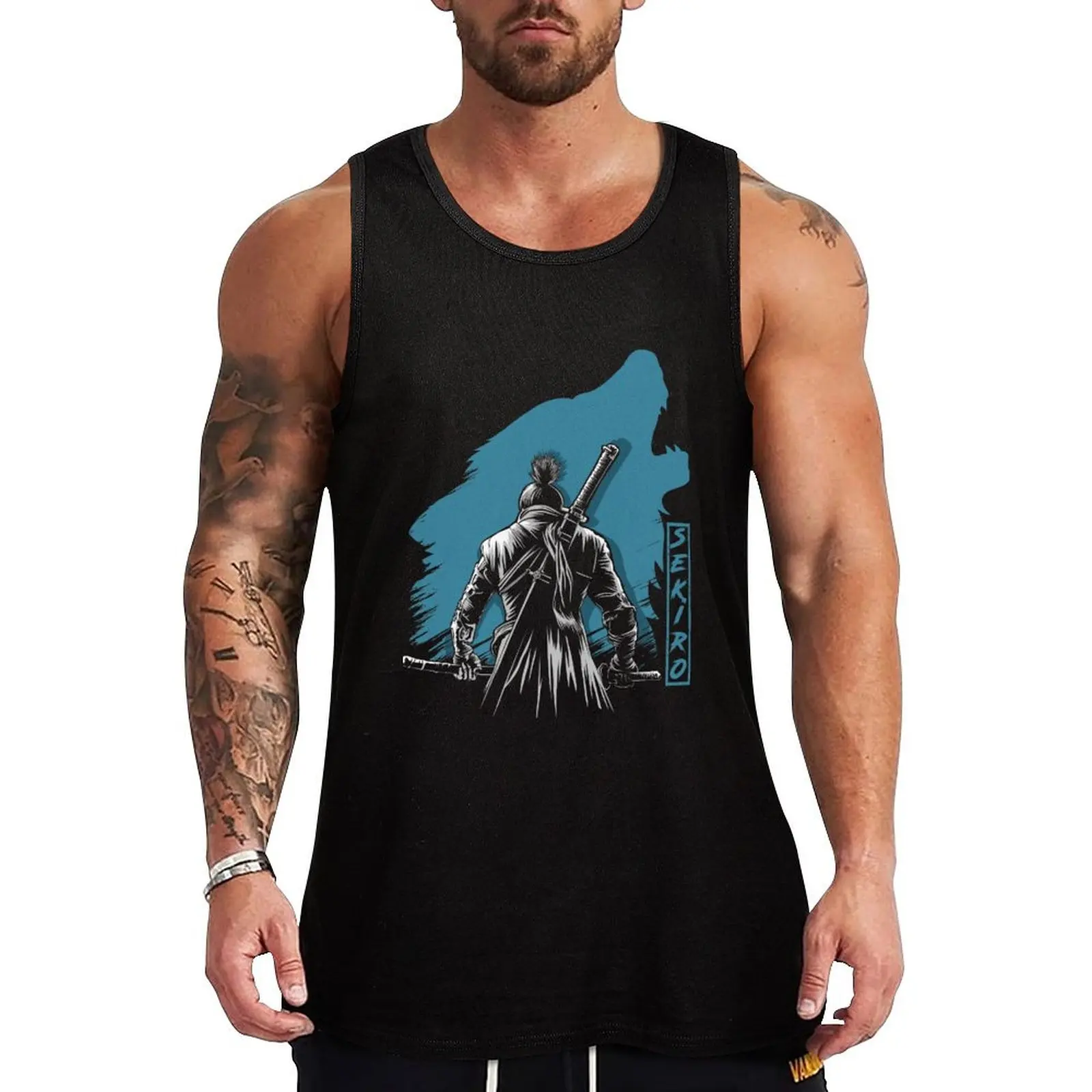 

The One-armed Wolf 2 Tank Top men gym quick-drying t-shirt Men's fitness t-shirt Sports shirt man