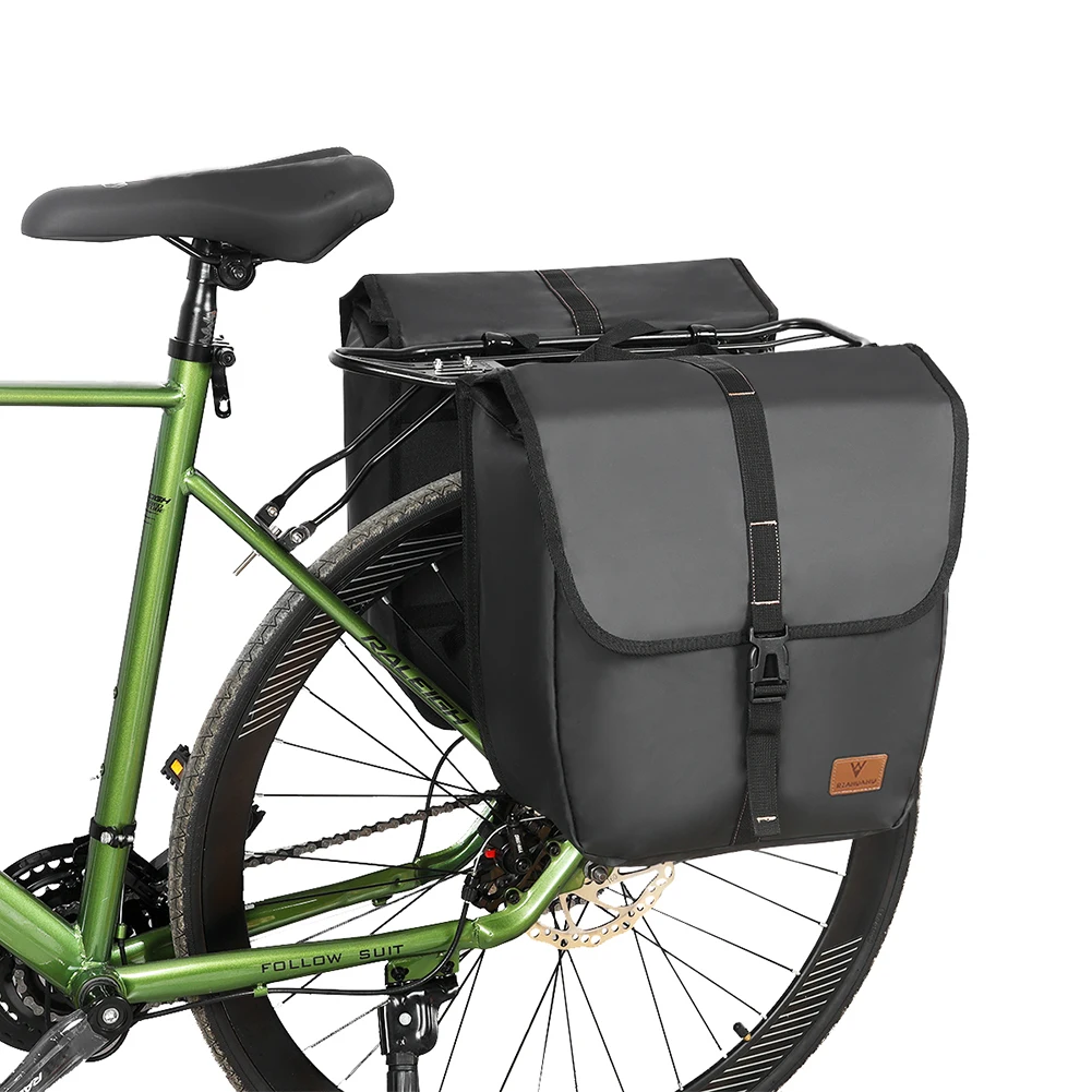Bike Cargo Bag Multifunction Bicycle Rear Seat Bag Large Capacity Rear Seat Panniers Pack with Handle for Outdoor Riding Travel