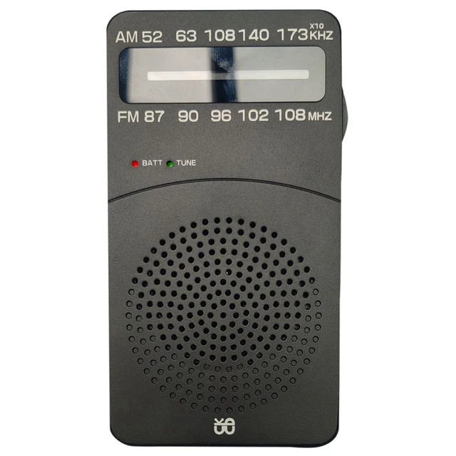 Radio Portable, J-166 AM(MW)/FM Radio a Pile, Transistor Radio De