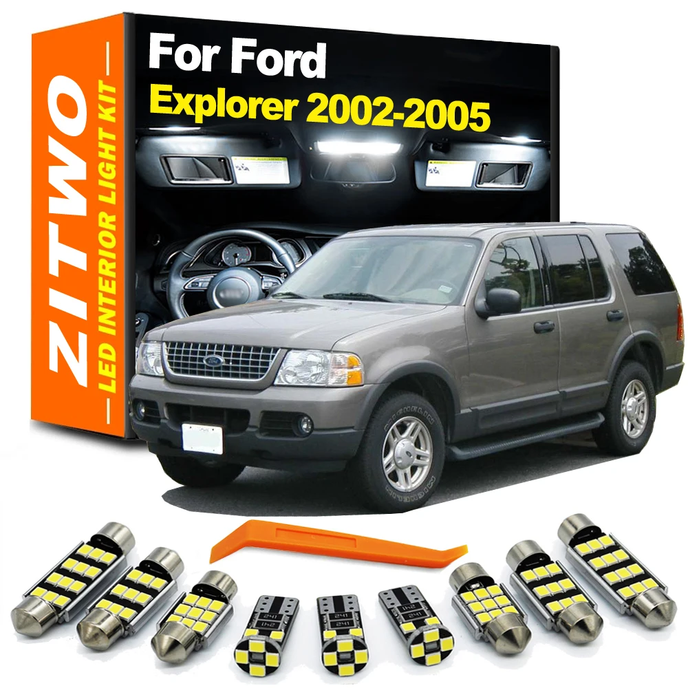 

Дизайнерский интерьерный комплект для Ford Explorer MK3, 2002, 2003, 2004, 2005, автомобильная лампа для чтения карт, без ошибок, 15 шт.
