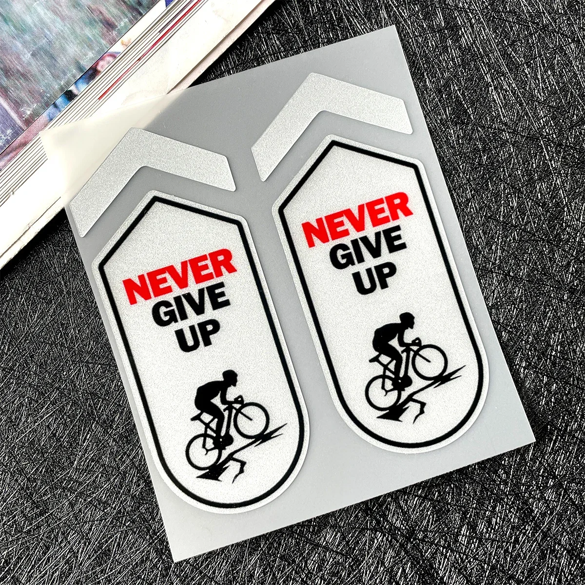 Keep Riding 2PCS Fahrrad E-Bike Rahmen Reflektierende Aufkleber Fahrrad Körper Straße MTB Fahrräder Oberrohr Motorrad Vinyl Aufkleber Zubehör – Detail 3