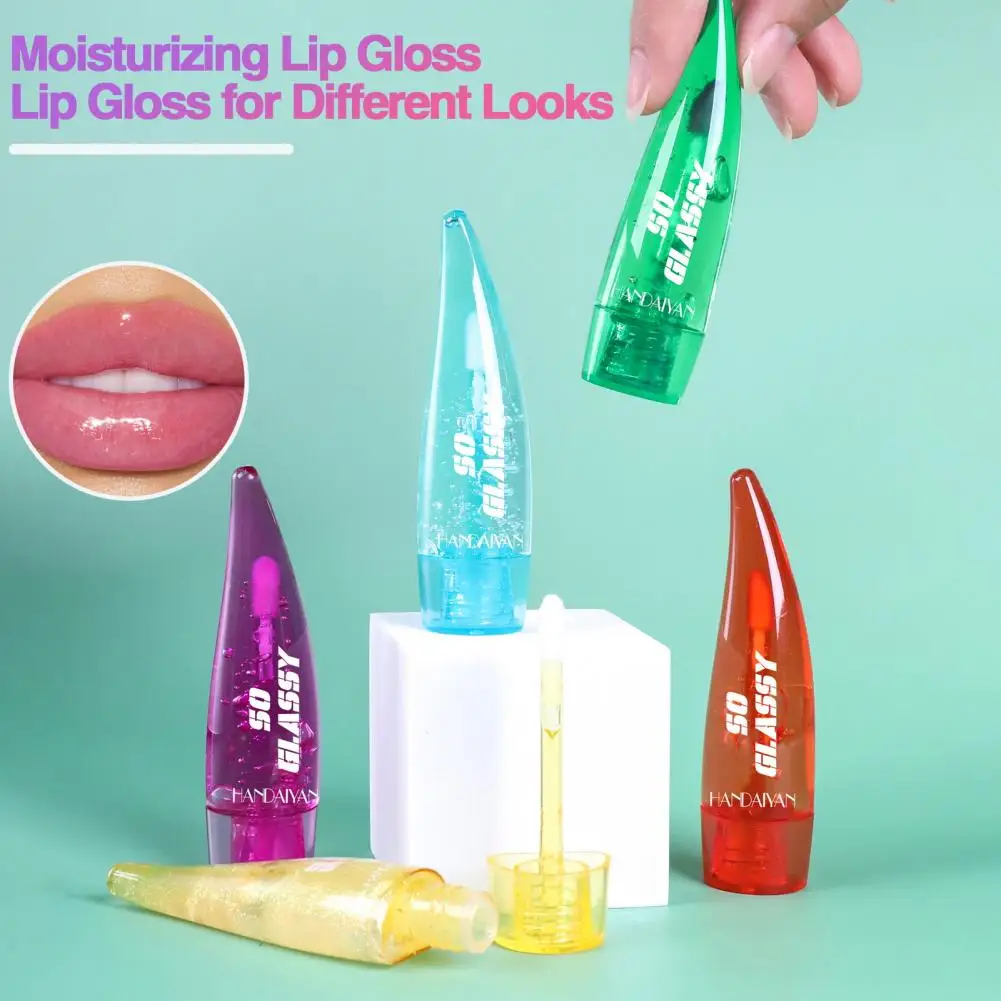 4ML Color Change Lip Gloss Moisturizing Pearlescent Mirror Finish Lip Gloss Long-lasting Hydrating Lipstick Women Accessories