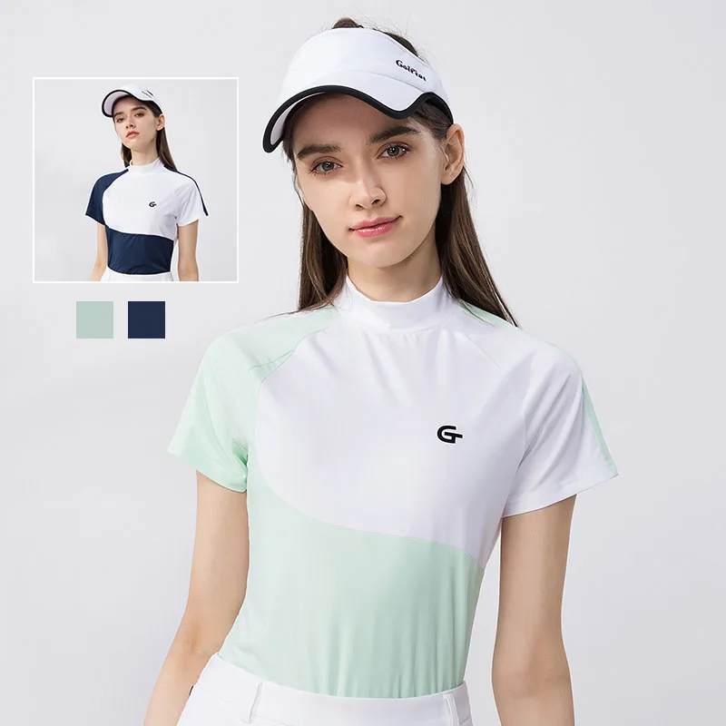 GolfistSummerQuickdrySlimGolfWearWomenShortSleeveGolfTshirtsLadiesStandCollar.jpg