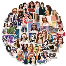

10/30/50PCS Hot Singer Lana Del Rey Stickers For Laptop Guitar Luggage Phone Waterproof Graffiti Sticker Decal Kid Toy
