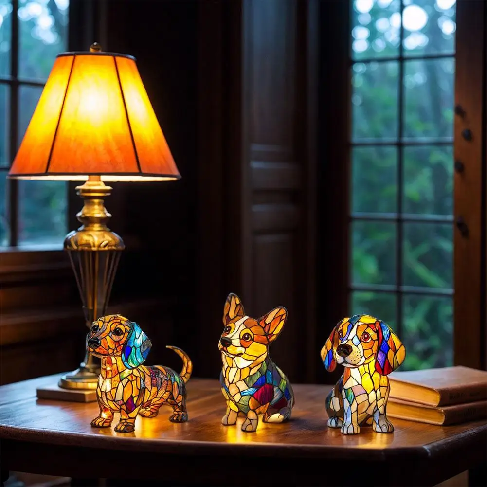 3D Colorful Animal LED Lamp – Cat, Corgi & Sausage Dog Light 2