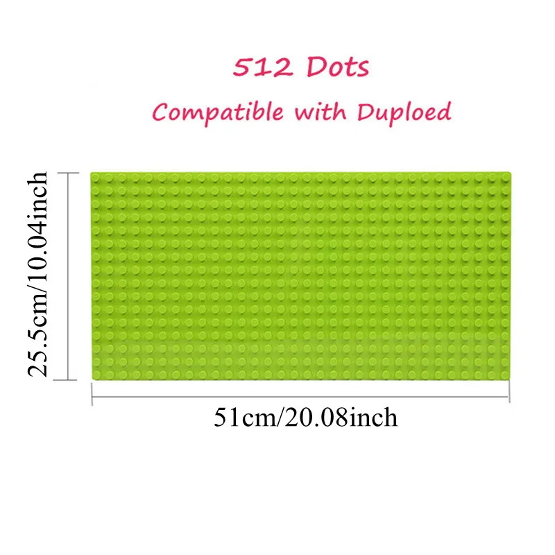 16*32 Dots Large Particle Building Blocks Base Plate Children's DIY Educational Assembled Toys Baseplate Building Blocks Wall building blocks toys block base plate