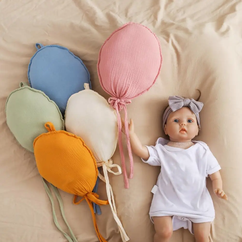 Cloth Balloon Ornament Soft Cloth Balloon Wall Hanging Decoration for Room Kids Bedroom Fabric Ornament Pendant for Newborn Baby 6
