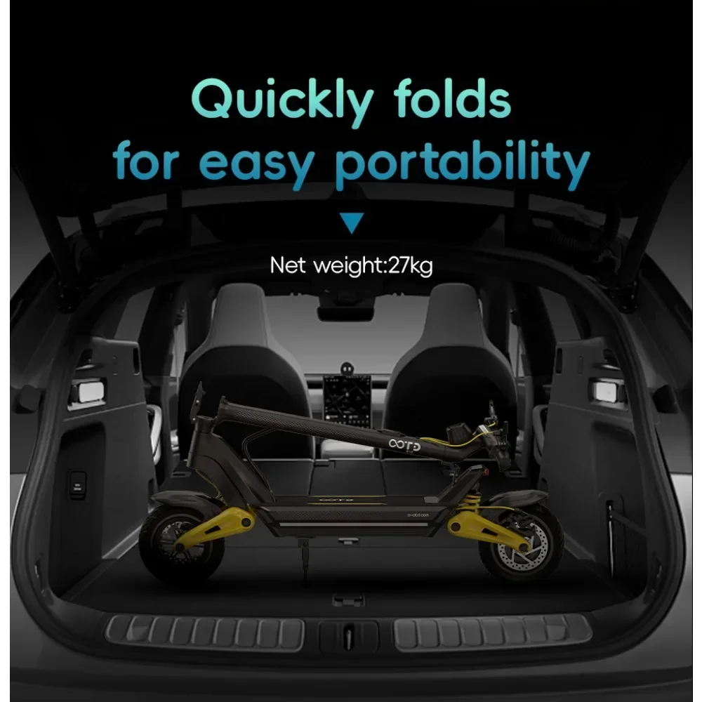 OOTD S10 Electric Scooter 10inch Bluetooth Link APP 1400W Motor