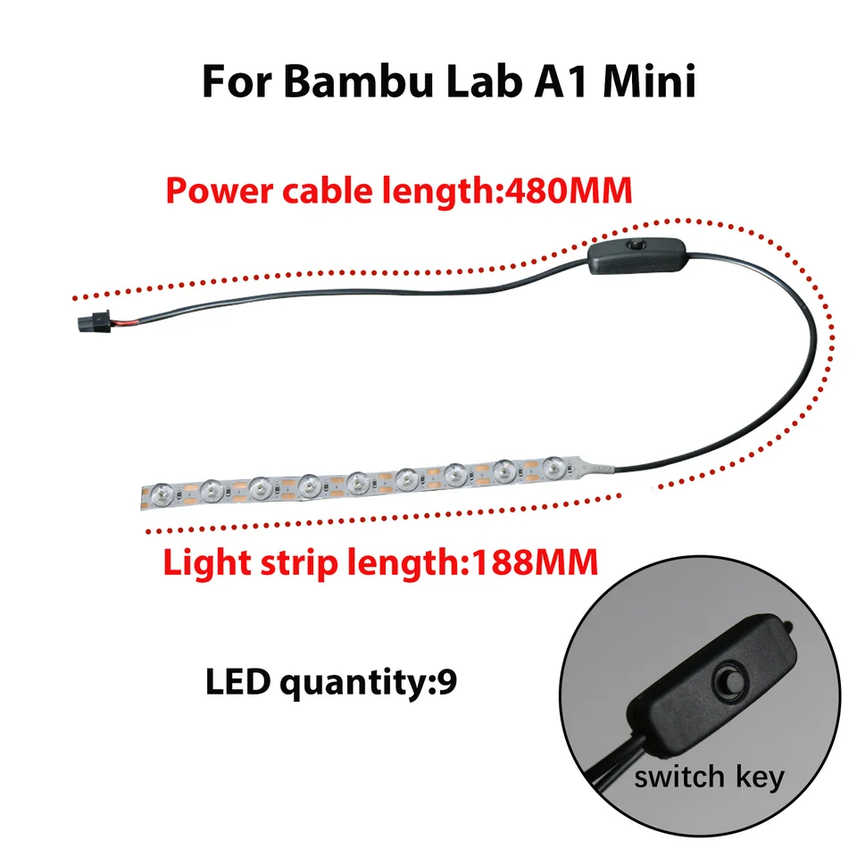バンブーラボ A1 ライトバンブーラボ a1 ミニ zubehör LED ライト高温