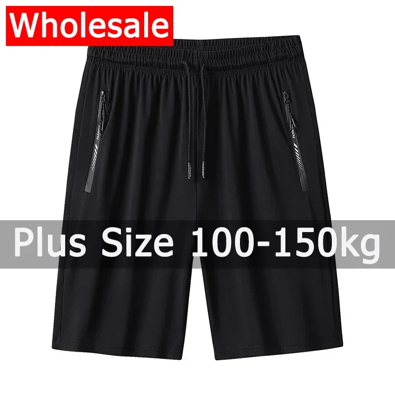Wholesale Drop-Ship Business Men Sweatpants 100-150kg Plus Size 9XL Casual Shorts Loose Elastic Waist Sport Running Gym Pants