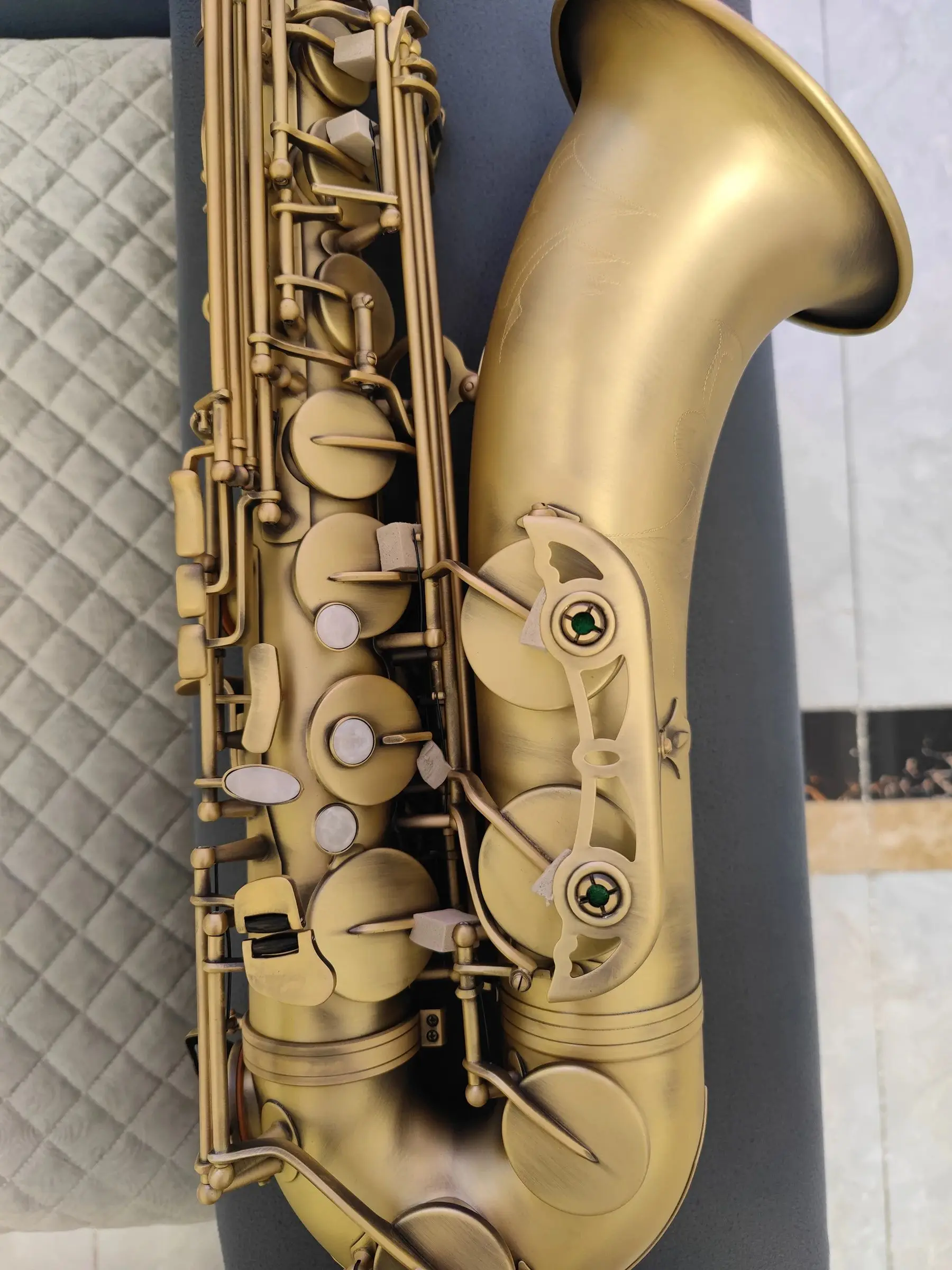Matte original 54 one to one structure model Bb professional tenor saxophone retro antique copper Tenor sax jazz instrument