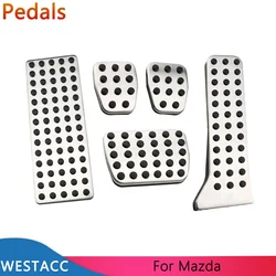 Car Pedals Gas Brake Rest Pedal Cover for Mazda CX-3 CX-4 CX-5 CX-8 CX-9 CX3 2014-2021 CX5 2012-2021 CX8 2017-2021 CX9 2016-2020