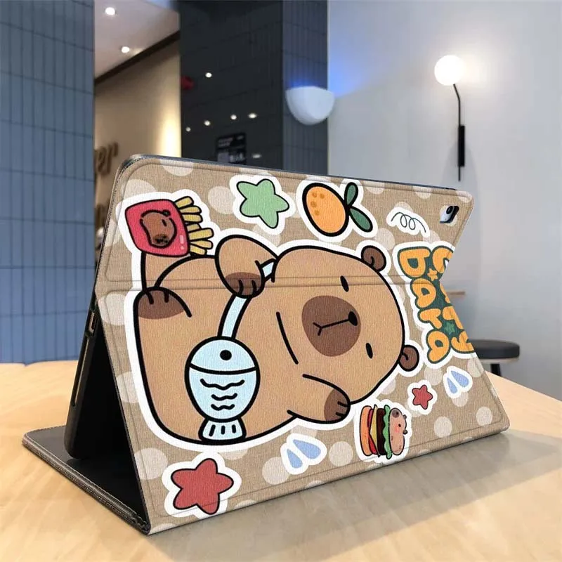 Pixel Capybara Duck Lake Tablet Case
