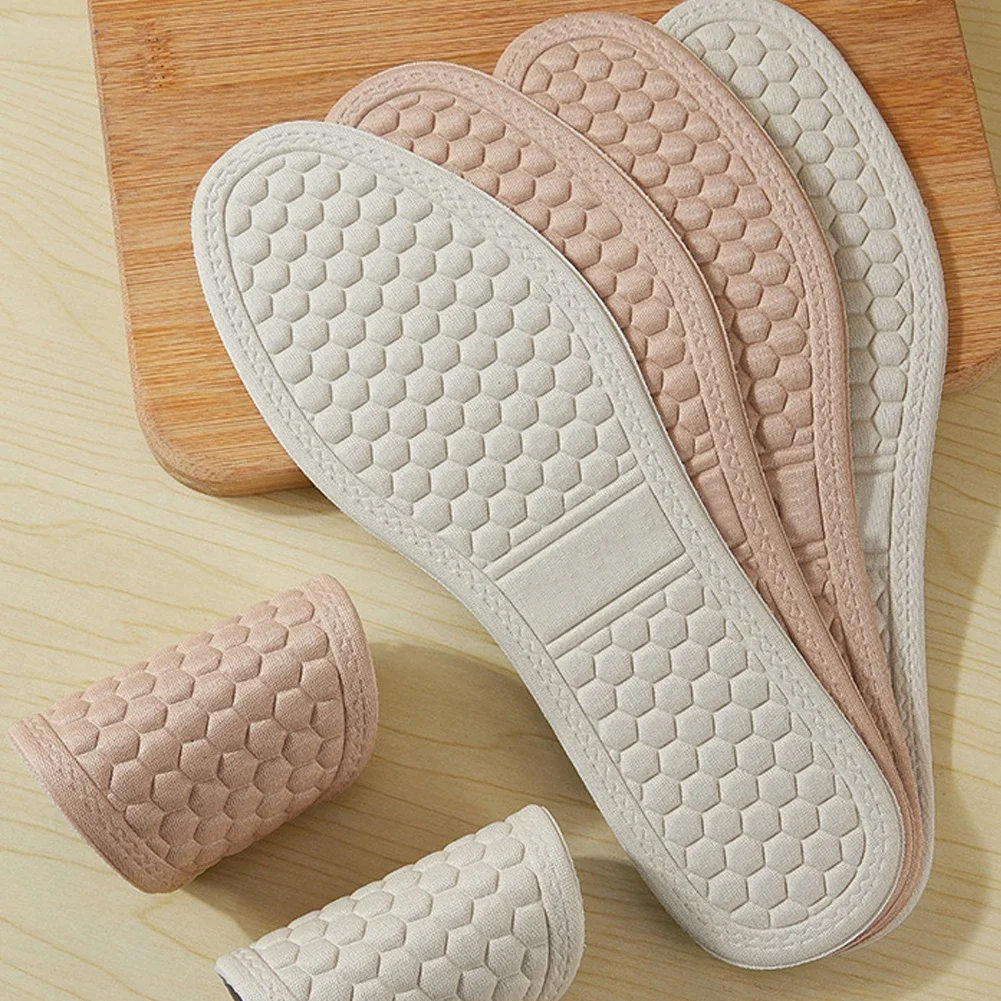 4D Memory Sponge Insoles For Feet Man Women Sneakers Breathable Deodorant Running Cushion Shoe Arch Support Pad Sole