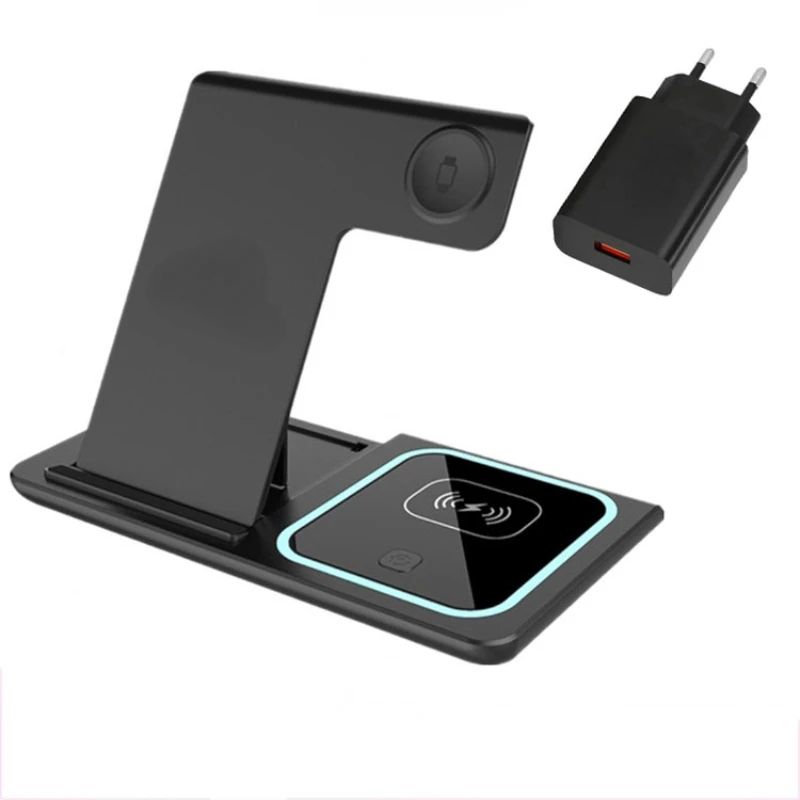 

Portable Universal Folding 15W Mobile Phone Wireless Charging Pad Stand All in One Wireless Charger Station