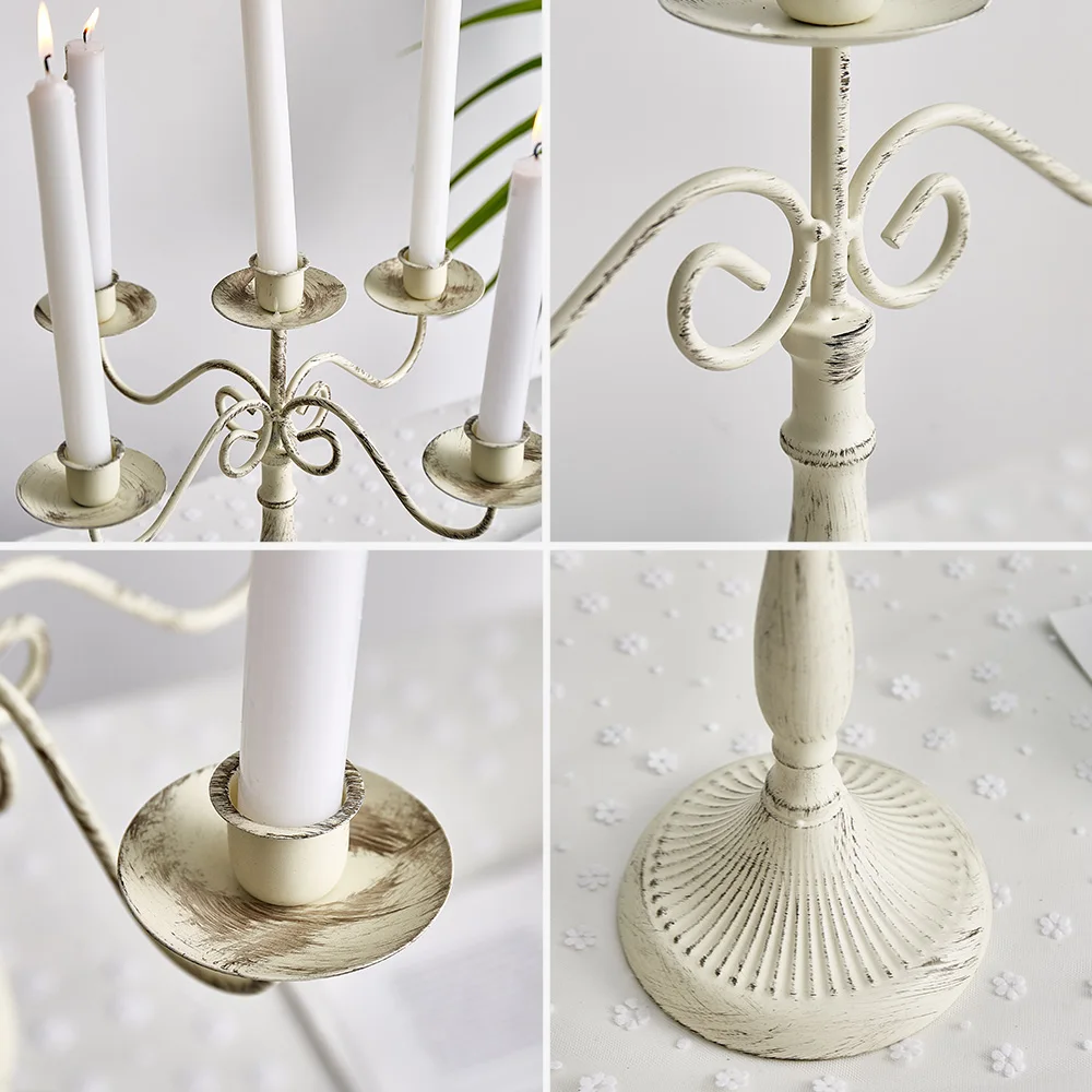 Candle Holders Nordic Creative Metal Candlestick Centerpieces Road Lead Candelabra Centerpieces Wedding Christmas Decor Love Gift