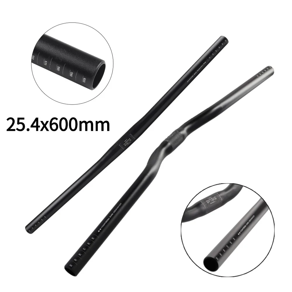 1pc Folding Bike Handlebar Aluminium Handlebar 600mm Riser 25.4mm Bar Mountain Bike Bicycle Replacement Tools Accessories bicycle handlebar