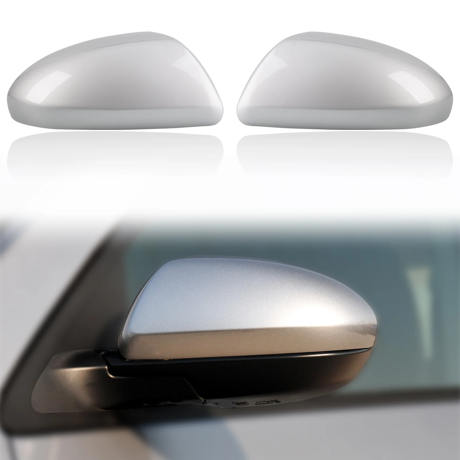 Door Rearview Mirror Cover Cap Housing Fit For Mazda 3 20102013 Car