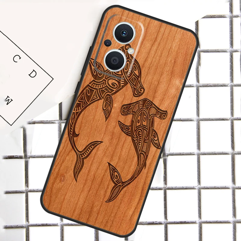 늑대 자전거 나비 우드 커버, OPPO Reno 7 6 4 5 8 Lite 8T 4Z 5Z 10 Pro OPPO Find X5 Lite X3 X2 Neo X6 Pro 케이스