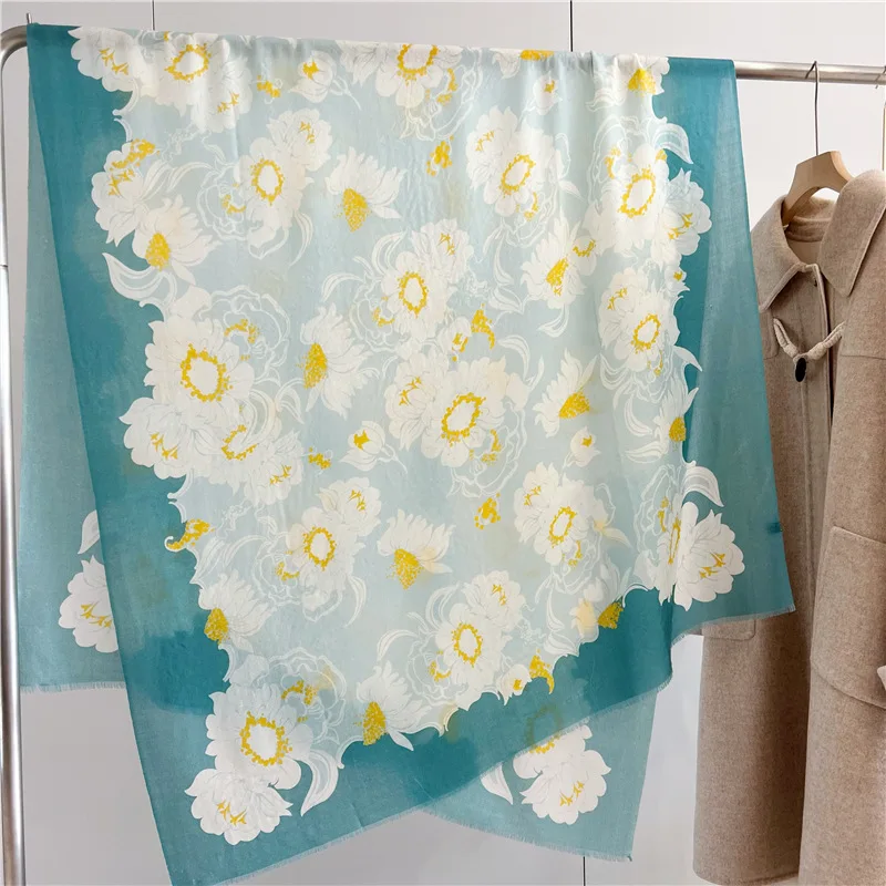 

Luxury brand long Scarves 100% pure cashmere scarf for Women Warm Shawls Wrap Female Blanket Soft Bufanda Stoles Echarpe Poncho