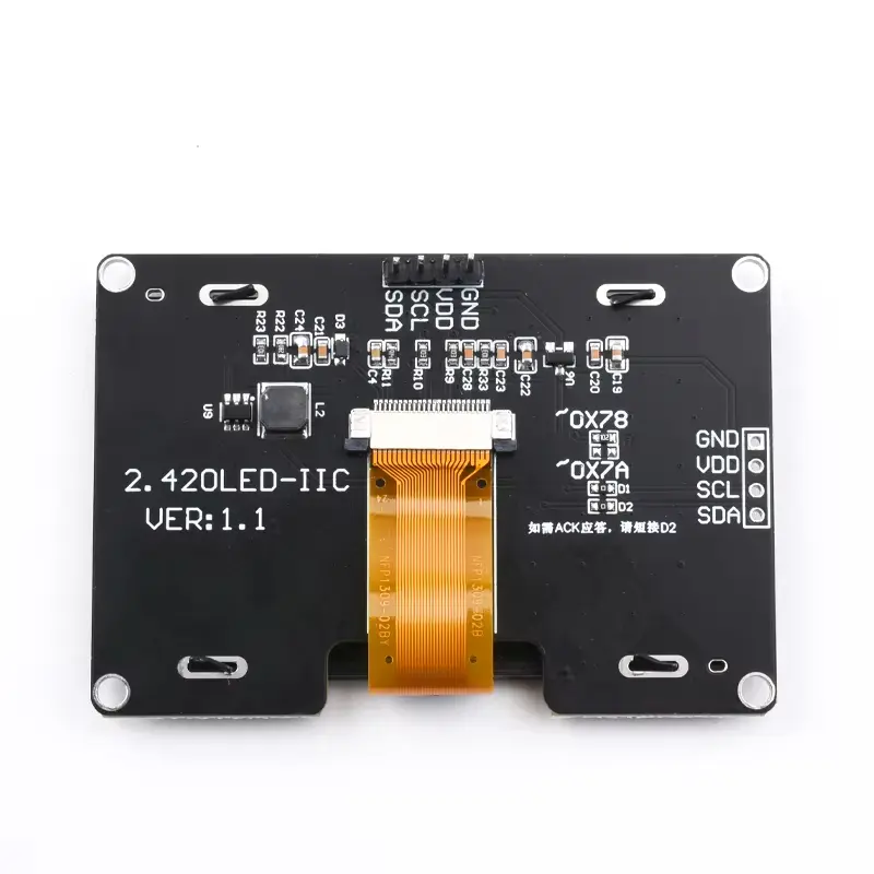 2.42" 2.42 inch OLED Display Module 128x64 LCD HD Screen Module SSD1309 7 Pin SPI/IIC I2C Serial Interface for Arduino UNO R3 image 4