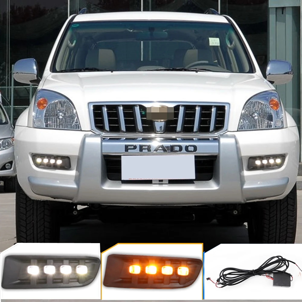Faros LED Delanteros Para Toyota Prado LC120 (2003-2009) - Angel Eye, Proyector, Resistente Al Agua
