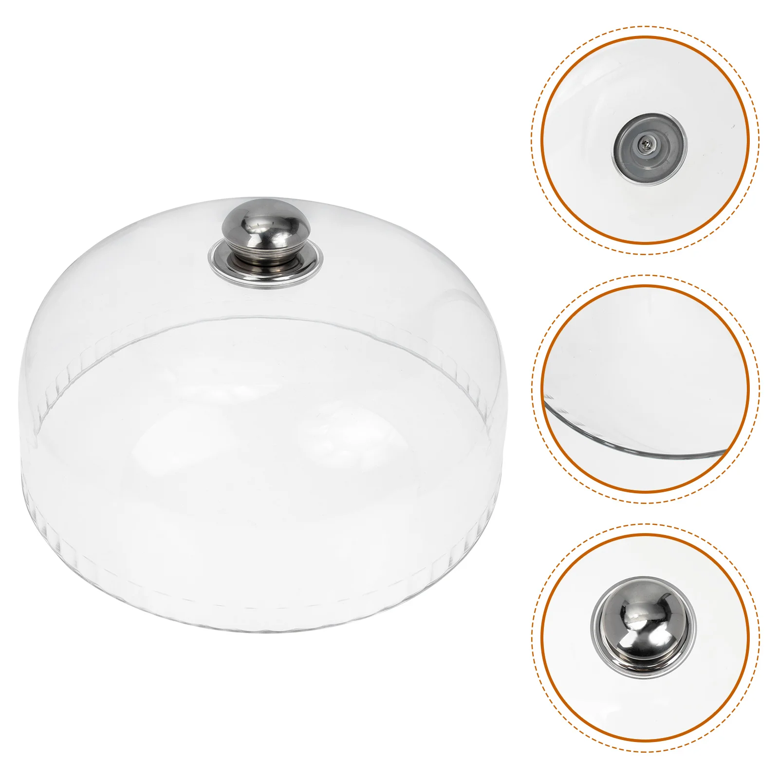 Transparent Acrylic Food Protector Kitchen Cake Cover Fresh Keeping Lids Dust Proof Cover Plastic Dessert Lid Sealing Food