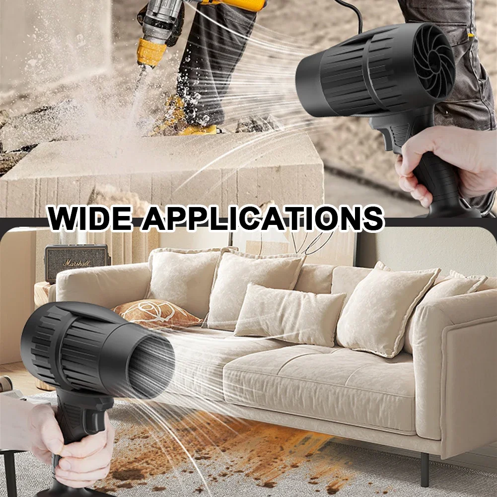 JANGKLIFE Stepless Speed High Power Leaf Blower Handheld Mini Jet Fan for Makita Battery 4
