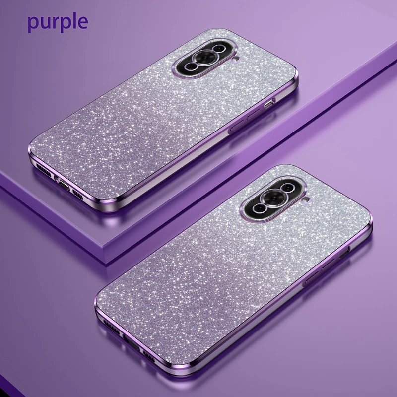 Luxury Electroplated Glitter Transparent Phone Case - Soft TPU Bumper Back Cover