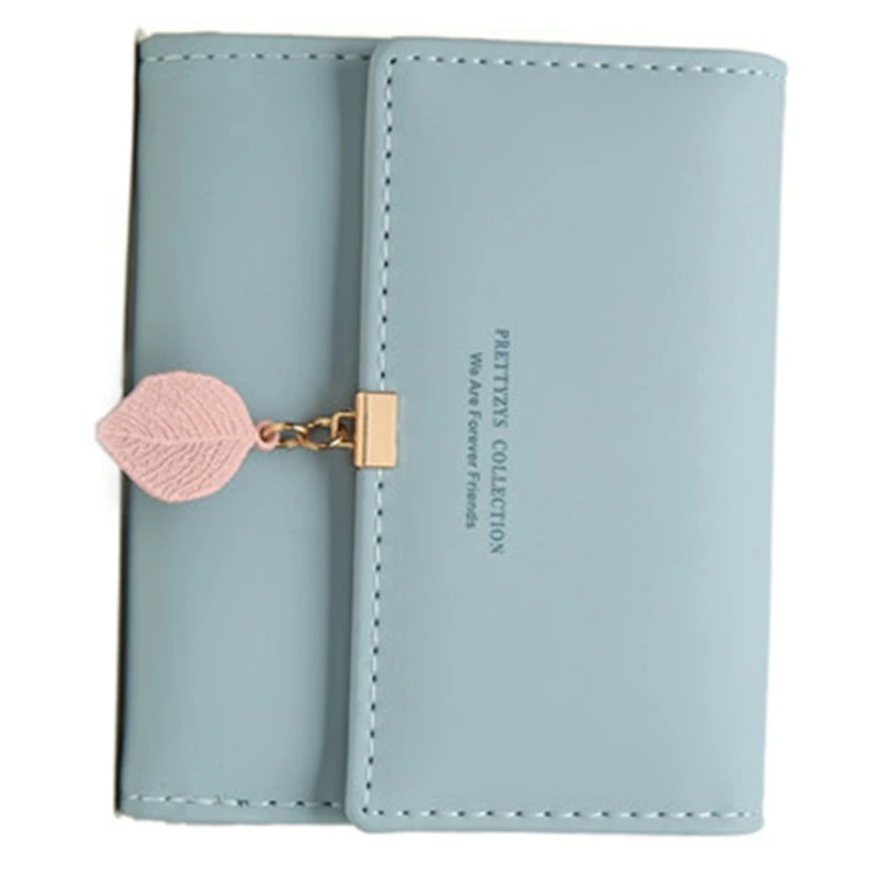 Trifold PU Wallet Card Cash Holder Multi Slot Purse for Girl Clutch Bag