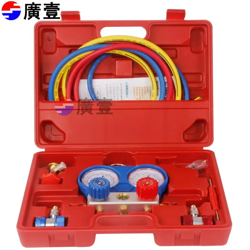 Manometro Per Riparazione Auto, Manometro Per Fluoro, Manometro Per Aria Condizionata Refrigerante, Manometro Per Refrigerazione R134A/R22/R410