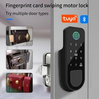 Bluetooth Tuya App Fingerprint Smart Door Lock Gate Password RFID Card Rim Bolt Lock Electronic Door Lock - Image 3