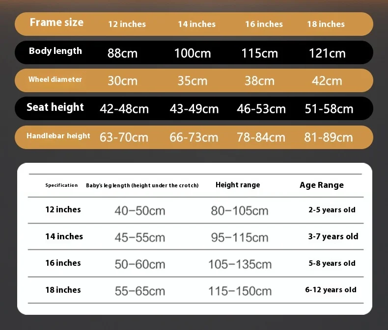 Bicycle2-8Years Bicicleta con ruedas auxiliares para bicicleta con pedales de 12-20 pulgadas