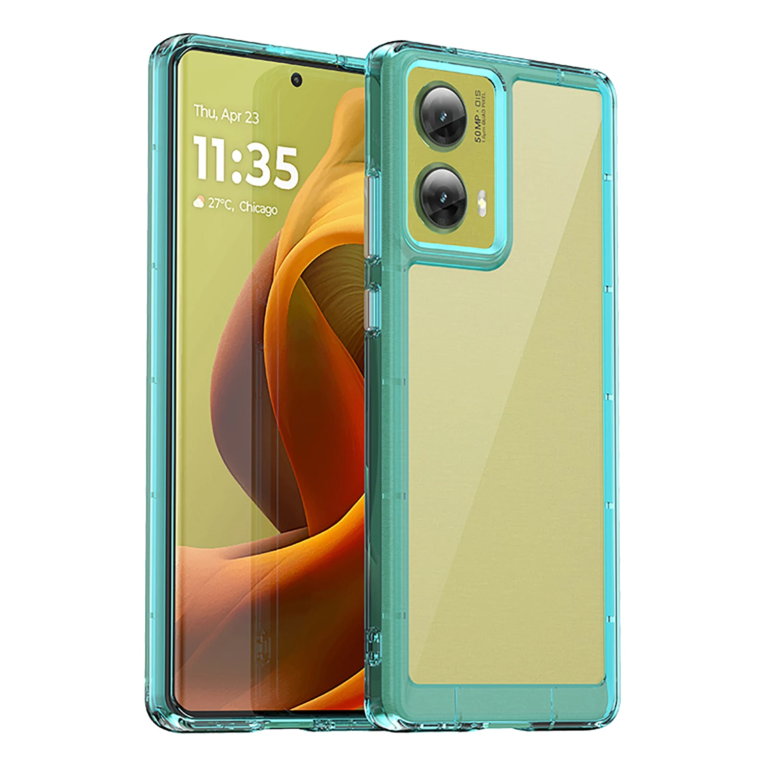 Luxury Acrylic Soft Back Case - Transparent Mobile Shell