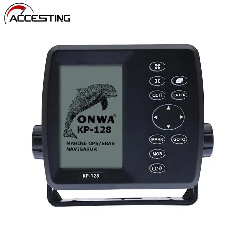 New ONWA KP-128 4.3in LCD Marine Electronics Satellite Navigator GPS Navigation System for Ships DC12V-24V with GPS Antenna
