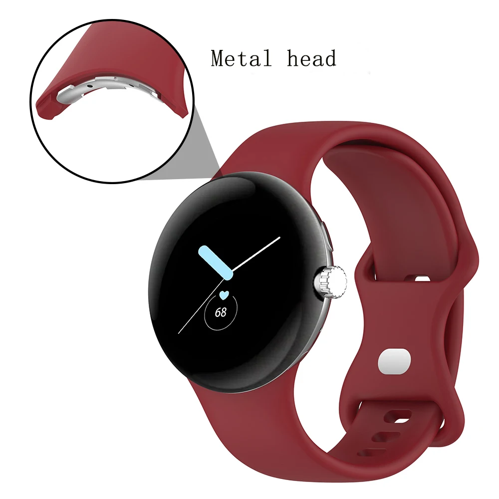 Durable Silicone Strap for Google Pixel Watch - Universal Fit for Women & Men