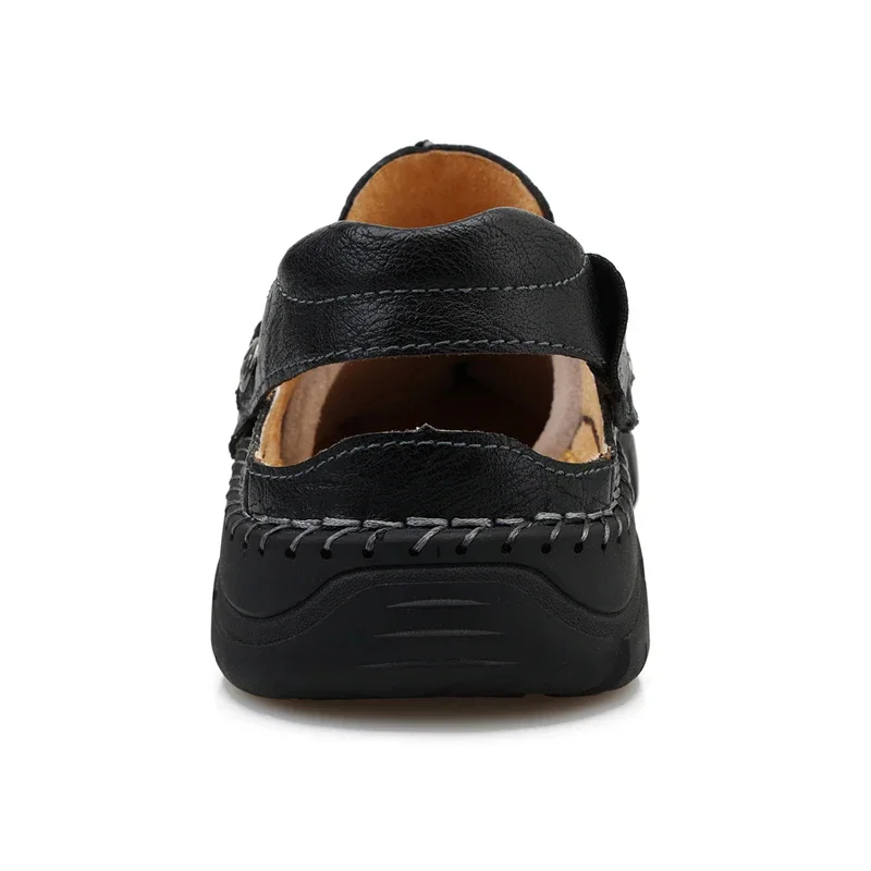 Plus Big Size 48 49 50 Outdoor Sandals For Men Summer Slip On Shoes Microfiber Leather platform sandals slippers mens shoes leather sandals summer sandals mens shoes