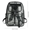 Clear Backpack for School Heavy Duty PVC Transparent Bookbag School Bag for Girls Teens Stadium Approved See Through Backpack 6
