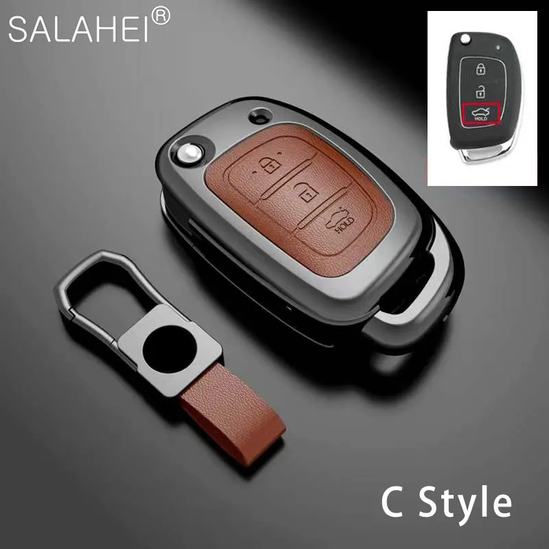 

For Hyundai Sonata I10 Tucson Solaris Creta Elantra I20 Ix25 2017 2018 2 3 Buttons Car Key Case Cover Shell Accessories