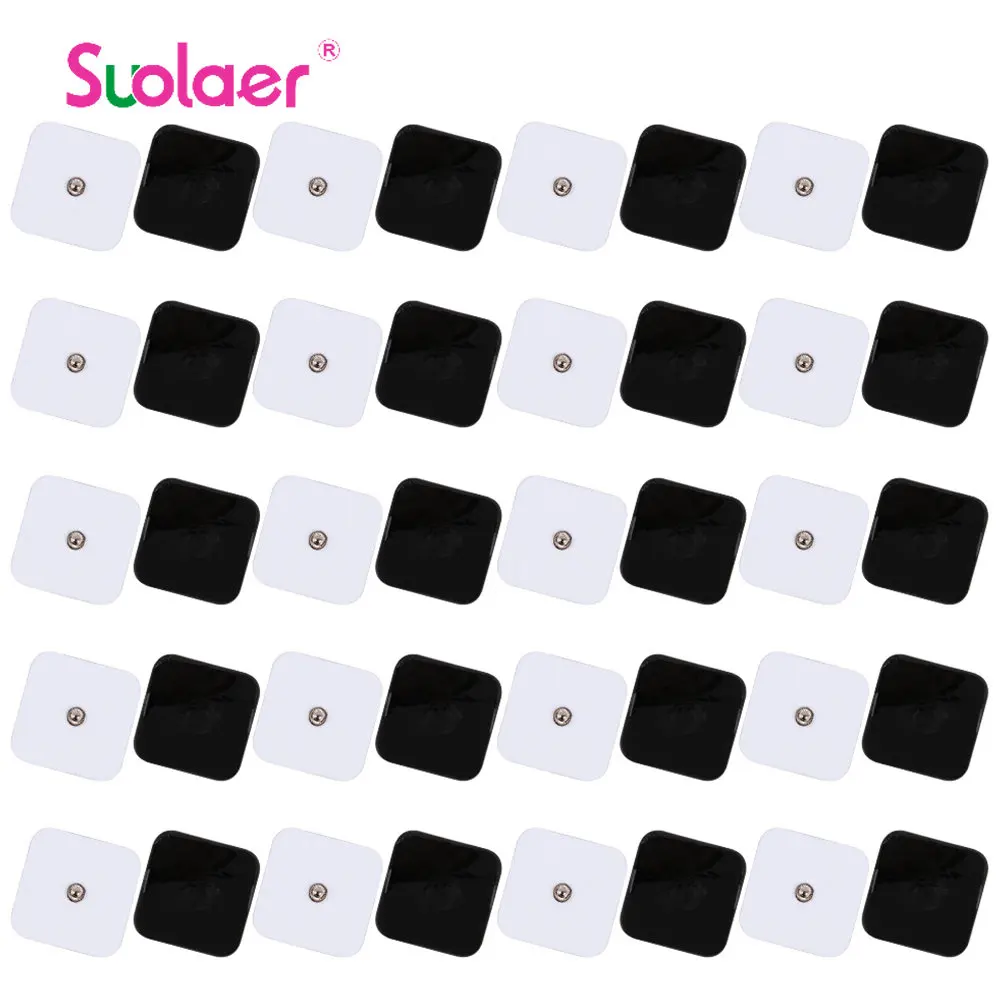 

100/50Pcs Massage Patch Electrodes Pads Replacement For Electric Tens Acupuncture Therapy Machine Body Massager Sticker Pad