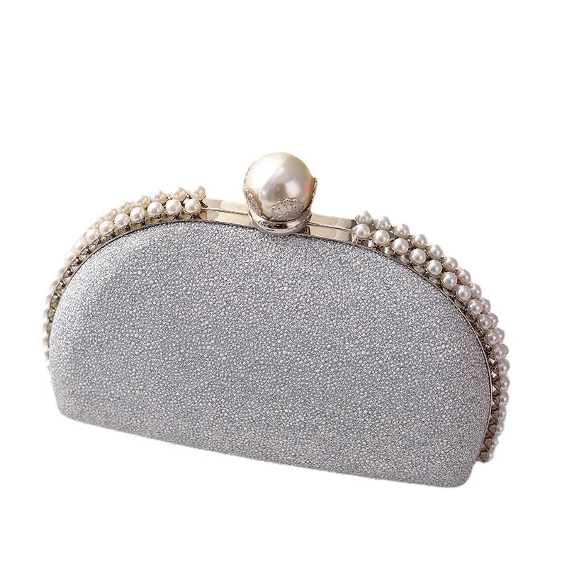 New WOMEN'S Pearl dinner bag trendy all-match ins chain shell clutch bag women