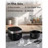 Rice Cooker Maker 8 Cup Uncooked 8 Preset Programs, Smart Fuzzy Logic, LED HD Display, Auto Keep Warm, Quick Cook, Black 5