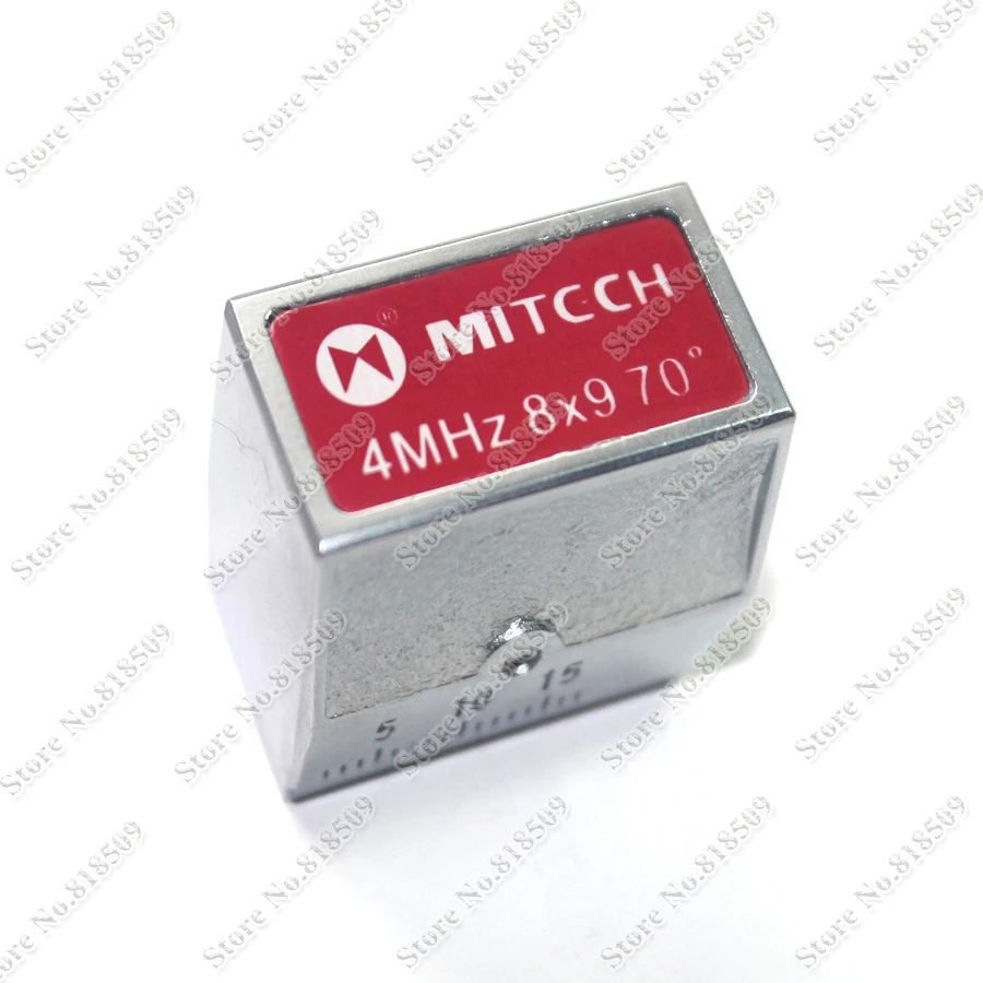 Mitech 4MHz 8x9mm 45 60 70 Degree Angle Beam Probe Transducer for Ultrasonic Flaw Detector