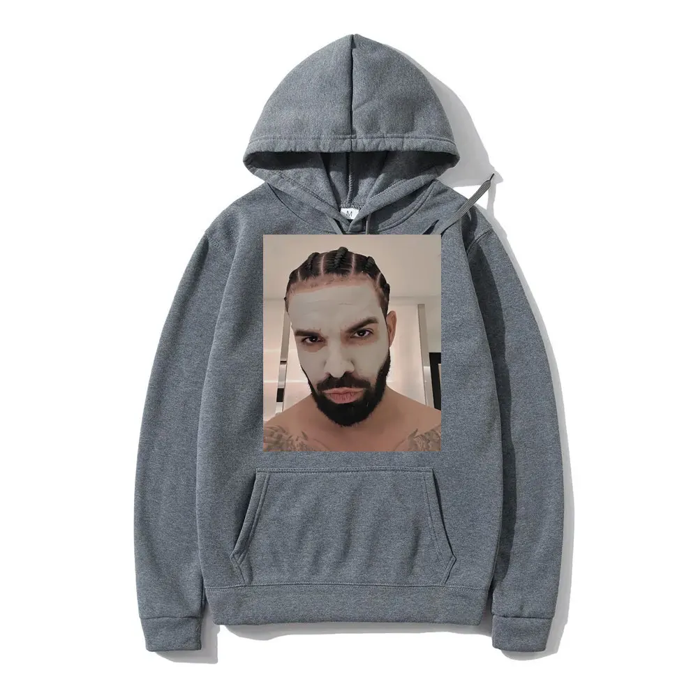 Funny Drake Mugshot Hoodie Men Fashion Hip Hop Streetwear Rap Fun Sweatshirt Long Sleeve Male Oversized Casual Fleece Hoodies