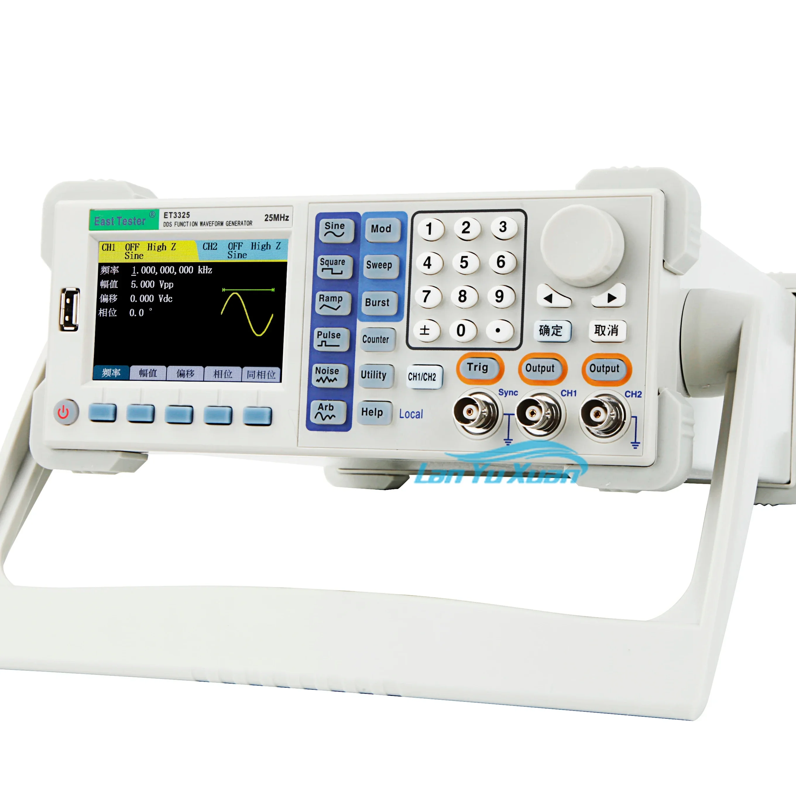 

ET3360X Series Cheap Two-channel Function/ Arbitrary Waveform Generator