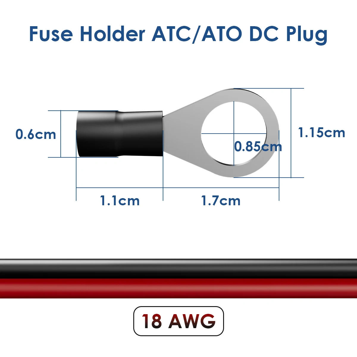 For Starlink Mini Specific Power Cable Waterproof Extension 14AWG Wiring Harness with Automotive Fuse Holder ATC/ATO DC Plug