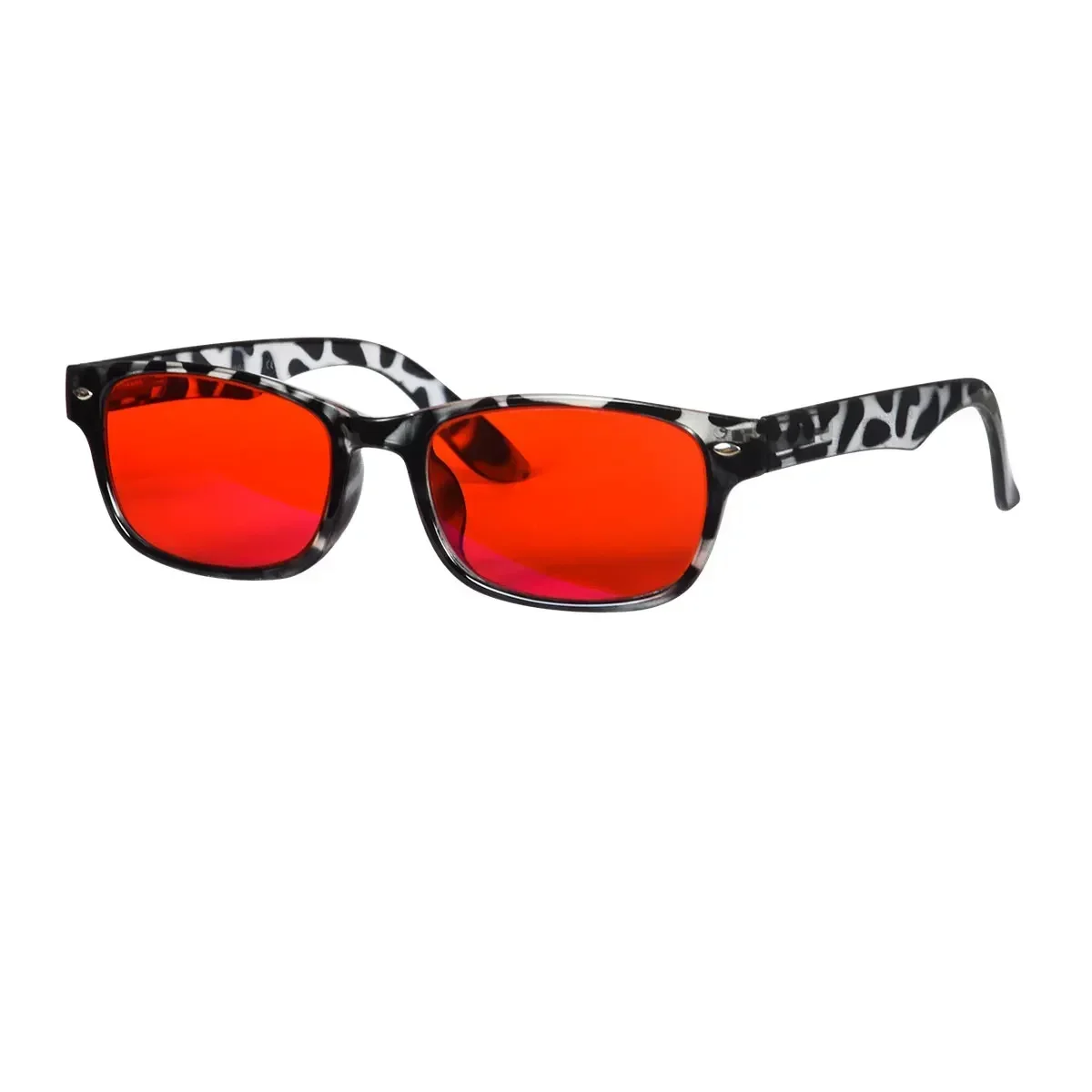 Orange Lens Blue Light Filtering Glasses for Improved Sleep with Durable Plastic Frames